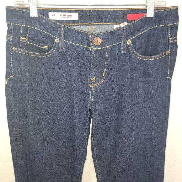 X2 Express Slim W10 low rise flare denim jeans size 6 Long - Picture 3 of 7